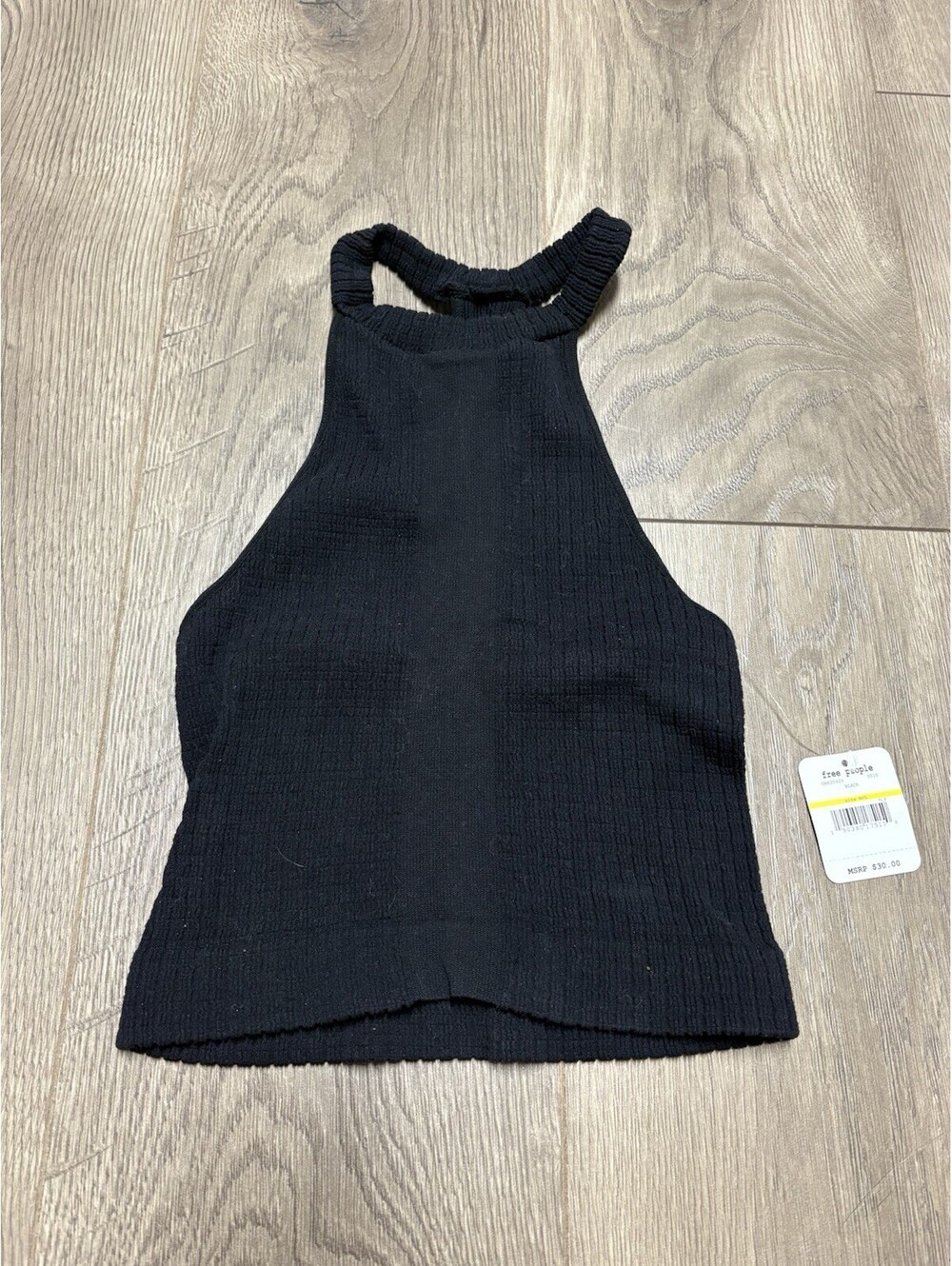 NWT Free People Intimately Take Me Back Brami Tank Cropped Black M/L